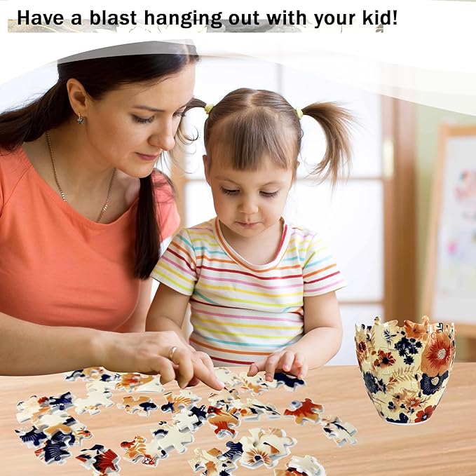 3D Puzzle Vase for Adults, Unique Decorative Jigsaw Flower Vase Home Decoration, Floral Design DIY Craft Kit for Housewarming Gift, Relaxing Hobby for Women & Man(160-Piece Curved Plastic Puzzles)