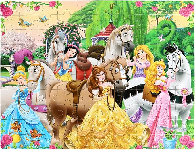 Puzzles for Kids Ages 4-8 100 Pieces Jigsaw Puzzles for Boys and Girls Educational Learning Puzzles in Metal Box
