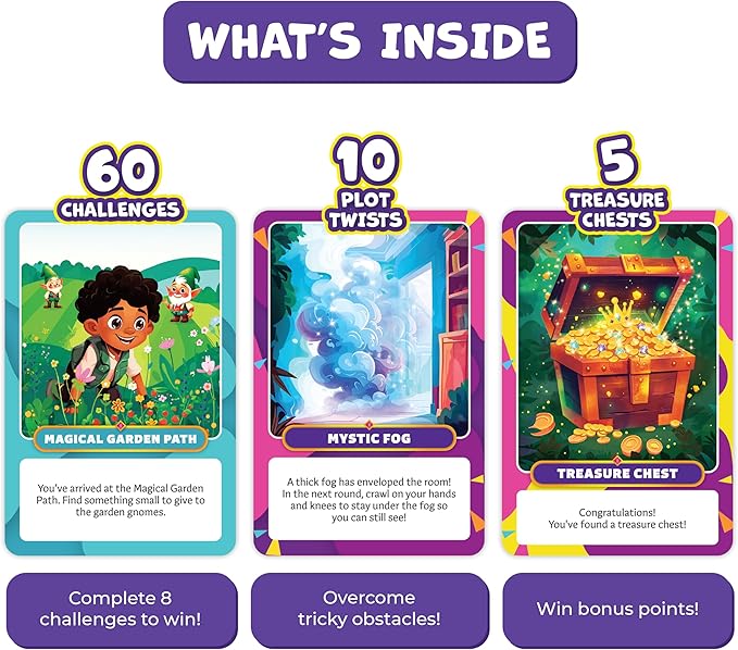 Fantasy Expedition – Immersive Indoor Scavenger Hunt Card Game for Kids Ages 4, 5, 6, 7, 8, 9 – Creative, Educational Gifts for Boys, Girls & Families