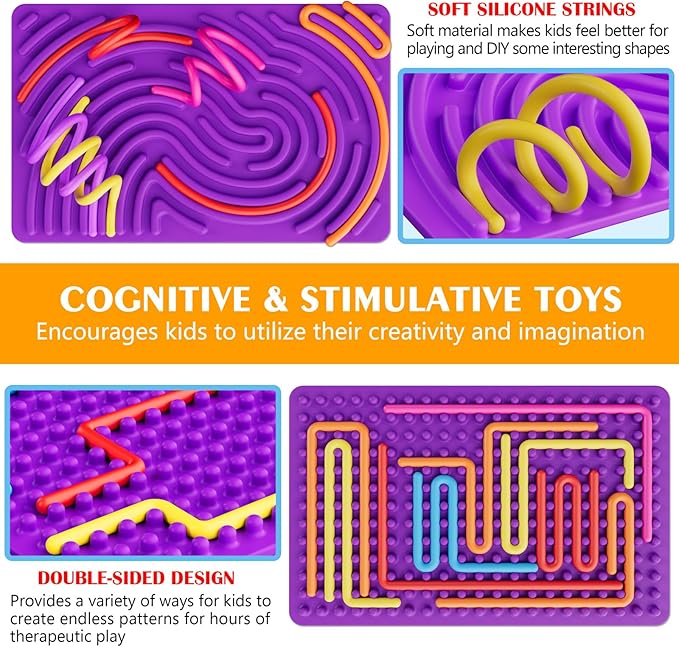 Sensory Fidget Toys for Kids Toddler Boys ,Sensory Activity Board for Stress Anxiety Autistic ADHD, Calm Down Travel Airplane Essentials Toys for 3+ Year Old, Stuffers Gift for Teen Girl