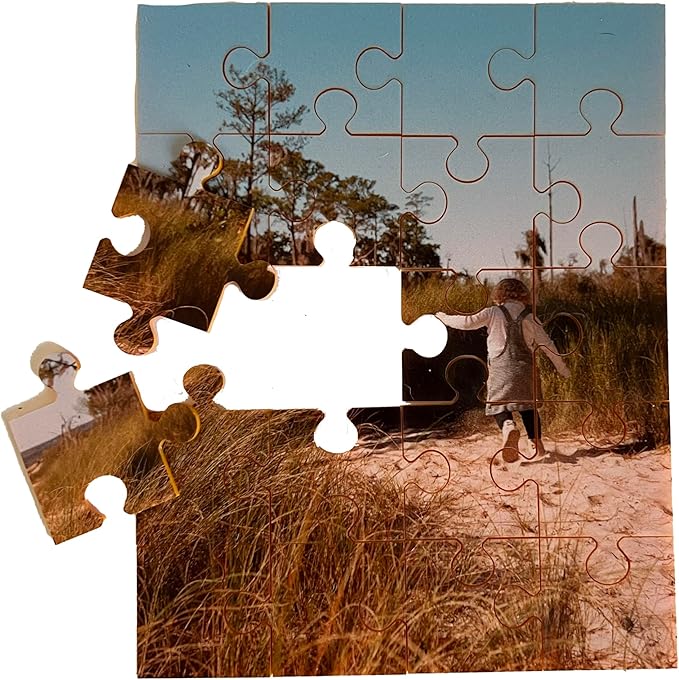 Custom Photo Puzzle from Picture | Upload Your Photo and Choose Color | 20 Piece Personalized Puzzle for Kids Toddlers Acrylic Puzzle Birthday Gifts for Toddler Boy Girl 5x6 Inches