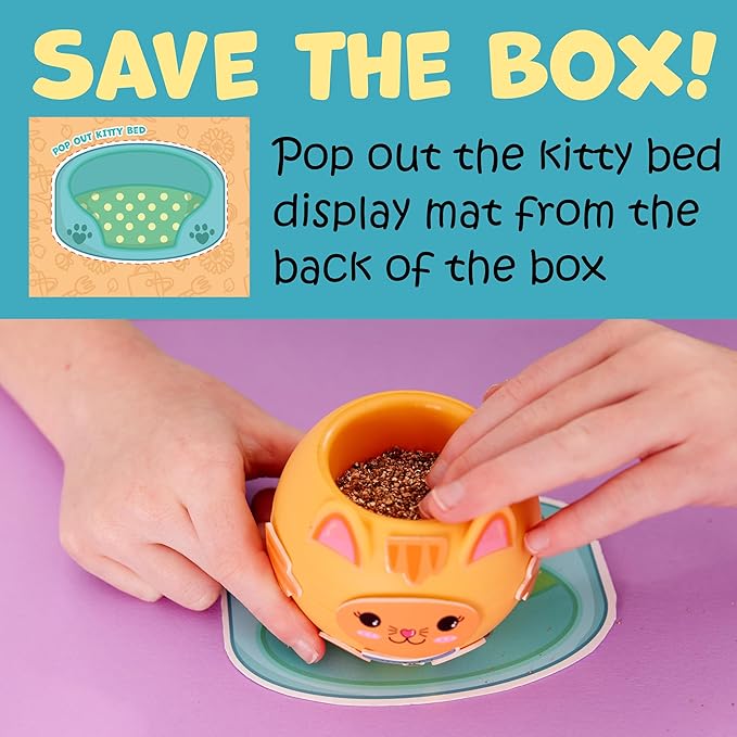 Creativity for Kids: Plant-A-Pet Kitty - Arts and Crafts Kit, Gifts for Girls and Stocking Stuffers, Boy and Girl Toys, Chia Seed Plant Pet (Ages 6+)