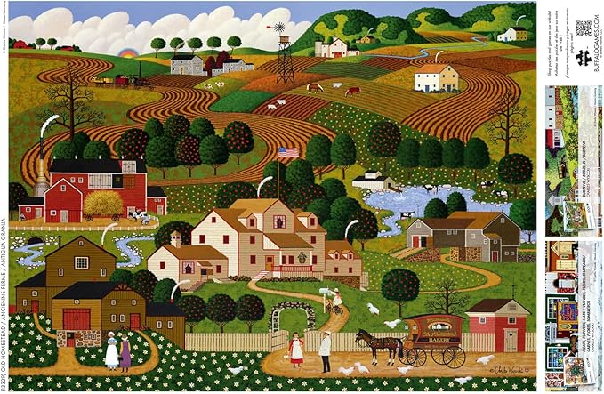 Buffalo Games - Charles Wysocki - Old Homestead - 1000 Piece Puzzle - Challenging Puzzle Perfect for Game Nights - Finished Size is 26.75 x 19.75