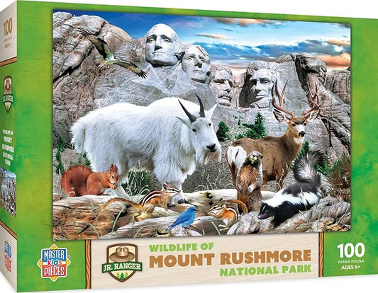MasterPieces 100 Piece Jigsaw Puzzle for Kids - Mount Rushmore - 14"x19"