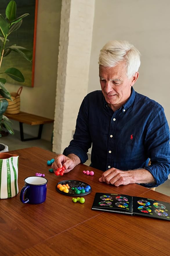 SmartGames IQ Deluxe: Circle - A New IQ Series in a Sleek Travel Case Featuring 120 Challenges for Ages 14 - Adult