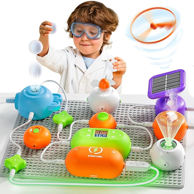 Educational STEM Toys Science Kits for Kids Ages 5-7 8-12 Electronics Exploration Kit with 180 Circuit Projects, Science Experiments for Kids 4-6 6-8 Birthday Gifts for 5 6 7 8 9+ Year Old Boys Girls