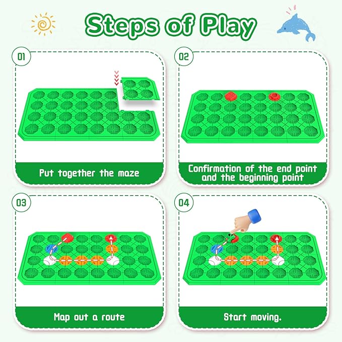 Logic Road Builder Games Toys: STEM Toys for 4 Year Old Kids Montessori Board Game Brain Teaser Puzzles Preschool Learning Activities Educational Toy for Toddler Ages 3 5 6 7 8-12 Boys Girls Gifts