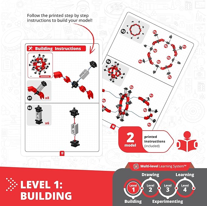 Engino STEAM Labs, How Viruses Work, STEAM Toys for Ages 8+, Experiment & Art Activities, STEM Project for Girls & Boys, Learning & Education Toys, 2 Model Building Set