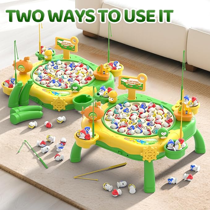 Magnetic Fishing Game for Kids Toddlers Ages 3-5 5-7, Kids Toddler Fishing Game Fish Toy Board Game for Toddlers 3 4 5 6 7 8 Years Old, Birthday Gifts