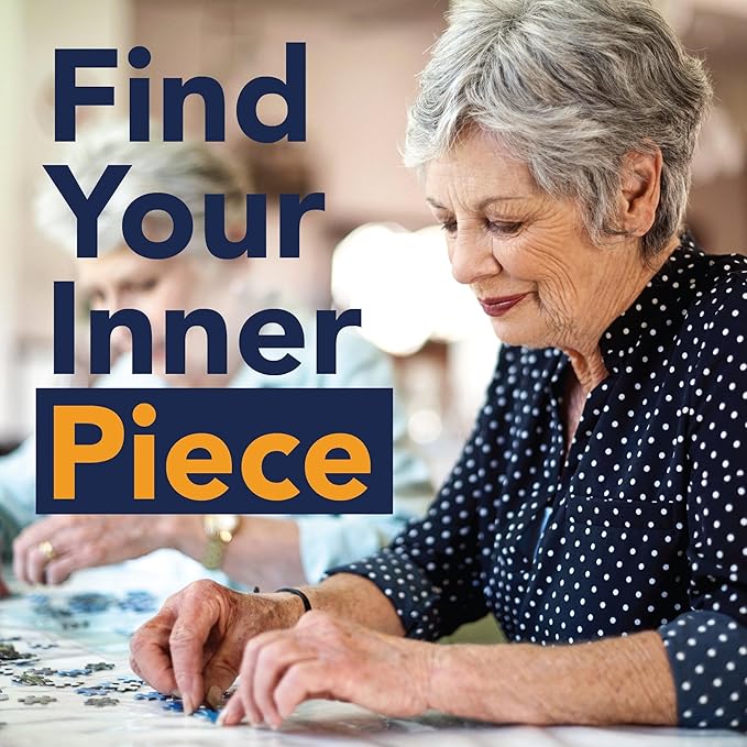 Bits and Pieces – Value Set of 3 Jigsaw Puzzles for Seniors – 50, 100, or 200 Large Piece Puzzles – Nature Scenes – Lettered Back Design – Each Puzzle Measures 15” x 19” (Three 50 Piece Puzzles)