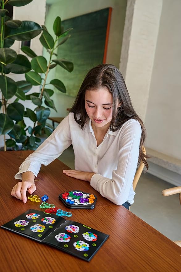 SmartGames IQ Deluxe: Pentagon - The New IQ Series from SmartGames Featuring 120 Challenges in a Deluxe Travel Case for Ages 14 - Adult