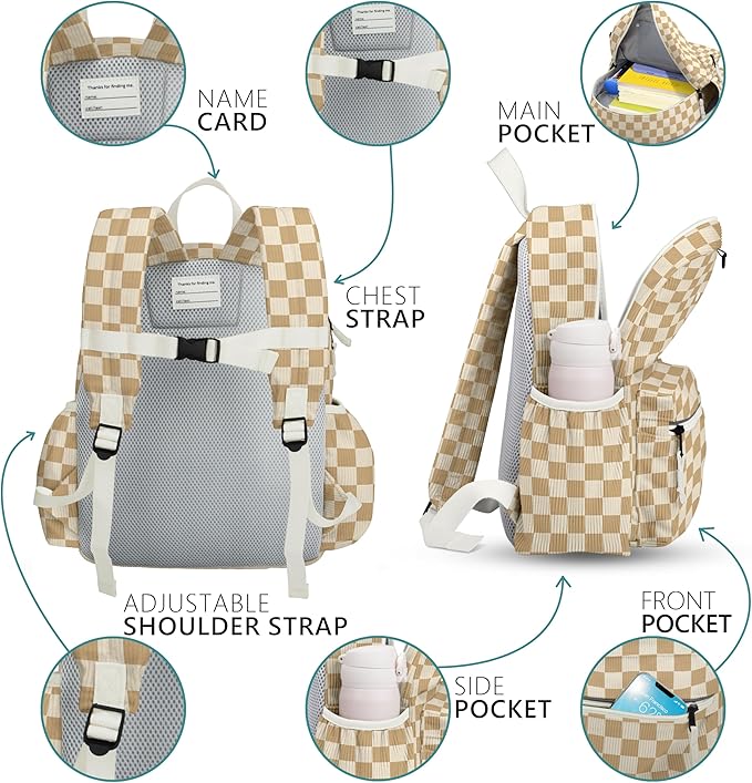 Corduroy Toddler Backpack for Boys 2-5: Preschool Backpack for Boys Girls - Cute Kids Backpack for Boys 13.5" H Fit Folder