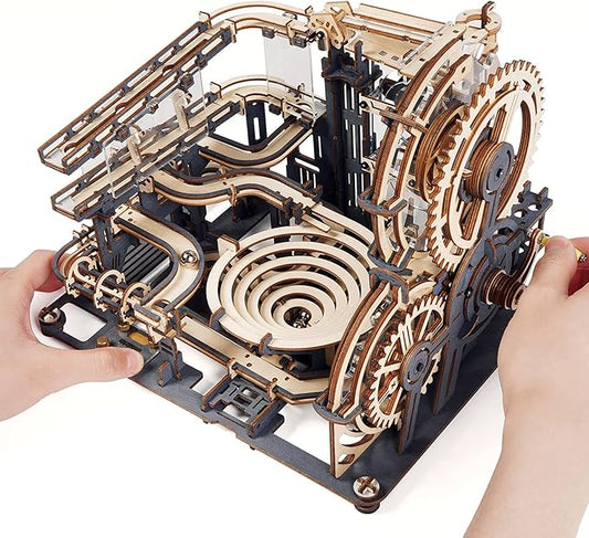 ROKR 3D Wooden Puzzles for Adult, Marble Run Puzzle Model Mechanical Marble Run Building Kits DIY Toy Hobbies for Adults for Men, Women