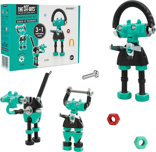 The Off Bits BabaBit Build Your Own Robot Toy Construction Set, Educational Easter Gift STEM Activities Learning Kit, Creative Build and Play Model Kit Steam Toys for 6 7 8 9 10+ Year Old Boys & Girls