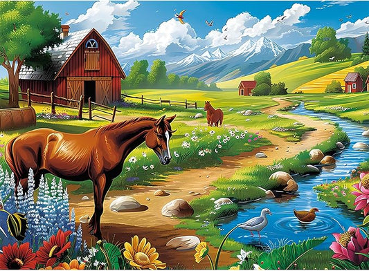 300 Pieces Puzzles for Adults WSCXSC Jigsaw Puzzles Games Brain Teaser Thick Paper Animals Puzzles Pieces Fit Together Challenging Puzzle for Adult Children Elderly Gift Toy 20.5 x 15 in