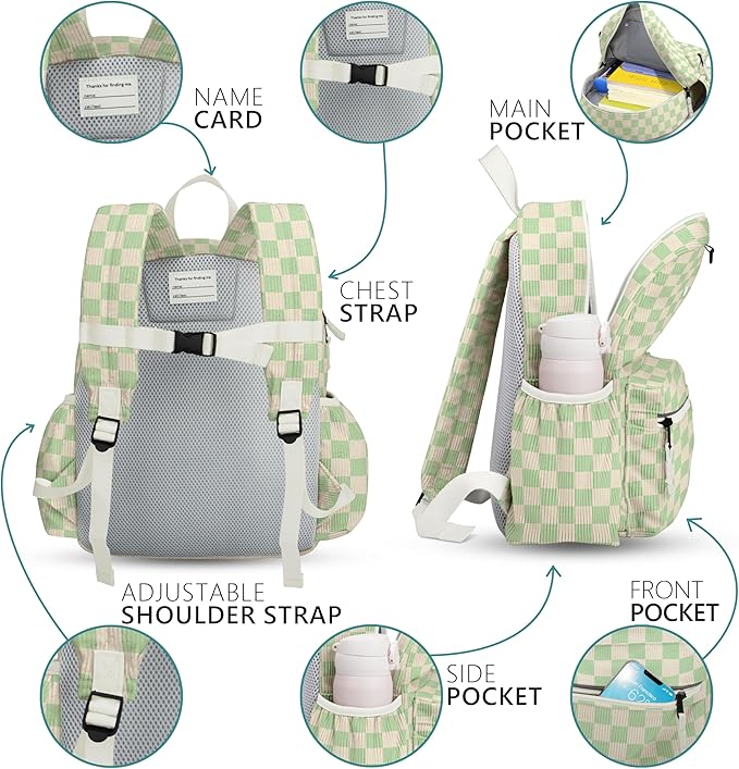 Corduroy Kids Backpack for Boys 6-10: Boys Backpacks for Elementary Kindergarten 15” H Fit Folder