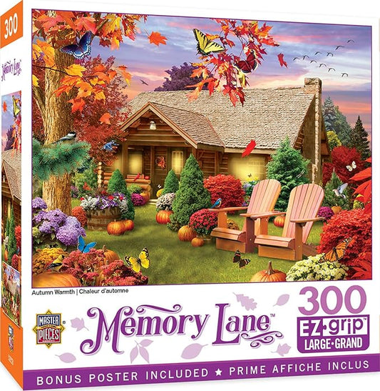 Masterpieces 300 Piece EZ Grip Jigsaw Puzzle - Autumn Warmth - 18"x24"