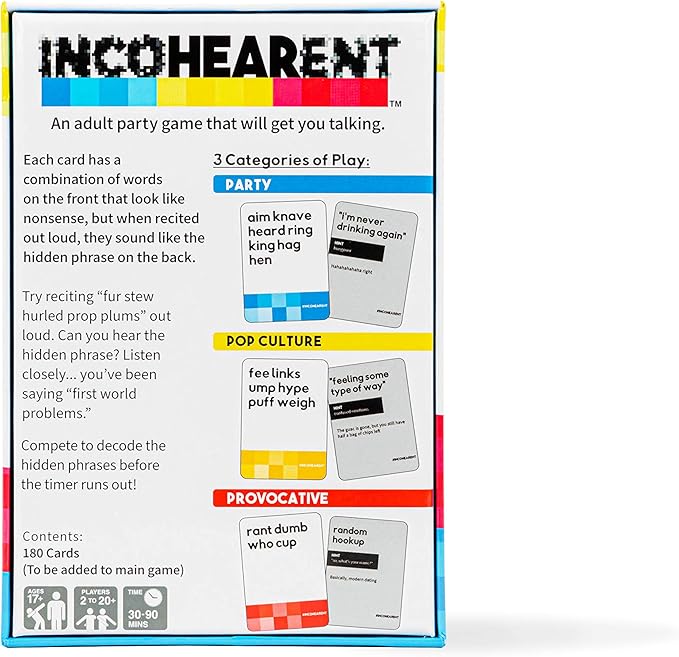 WHAT DO YOU MEME? Incohearent Fresh Phrases Expansion Pack - Designed to be Added to Incohearent Core Game