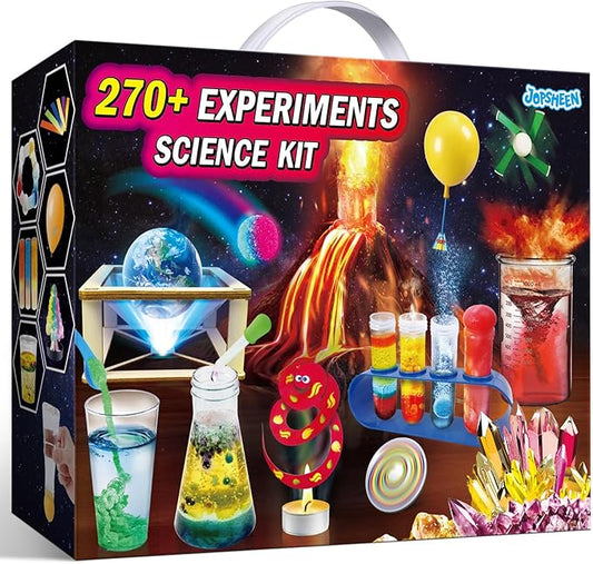270+ Experiments Science Lab Kit for Kids Boys Girls Birthday Gifts Toys, Chemistry Set, Volcano, Crystal, Magic, Physics S.T.E.M Educational Project