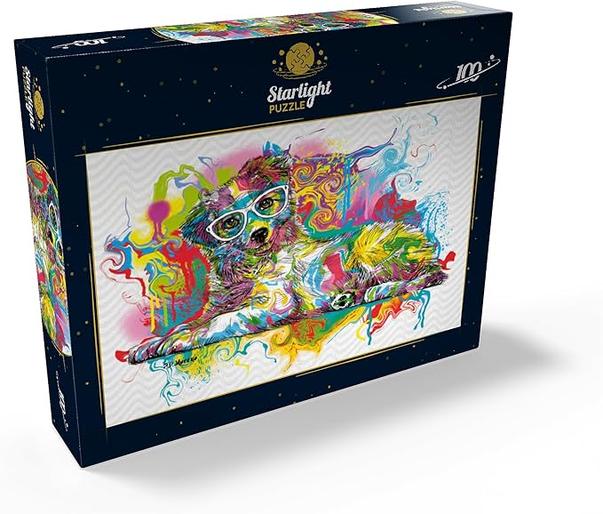 MyPuzzle Curious Pup - Premium 100 Piece Jigsaw Puzzle for Adults