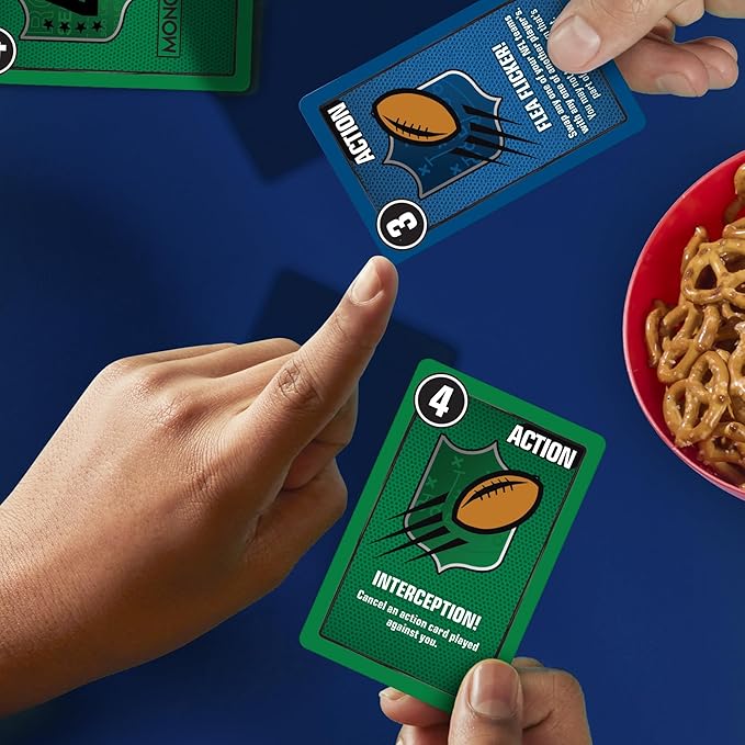 Monopoly Deal NFL Edition Game | Officially Licensed NFL Card Game for Families and Kids | Ages 8+ | 2-5 Players | 15 Mins. | Football Games
