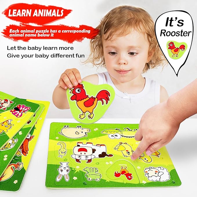 4 Pack 40 Pieces Felt Zoo Land Animals Forest Toys for Toddlers Sorting Busy Board Montessori Matching Game Jigsaw Educational Preschool Early Learning Skills Batter Than Wooden Toy Gift for Kids