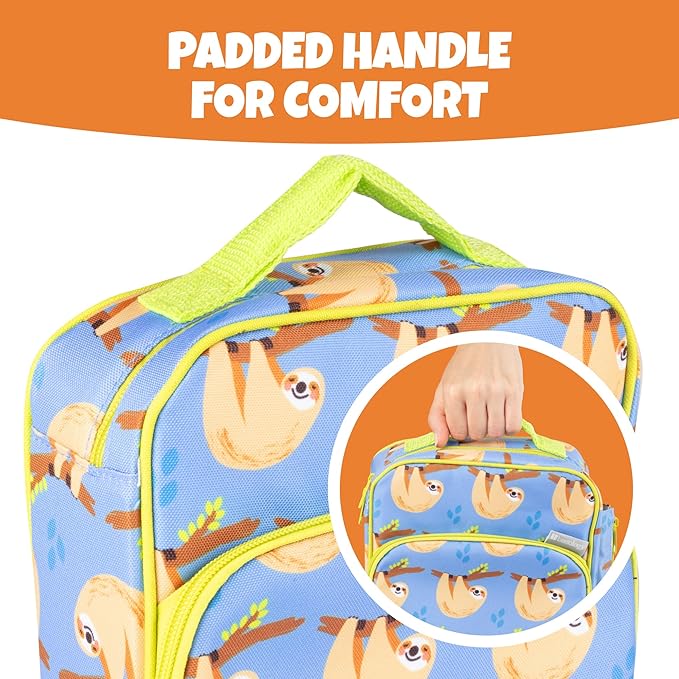 Kids Insulated Lunch Box w Snack Pocket & Expandable Water Bottle Holder For Girls- Waterproof Lunchbox Tote Keeps Food Hotter or Colder Longer - Reusable Back to School Bag Fits Most Bento Containers