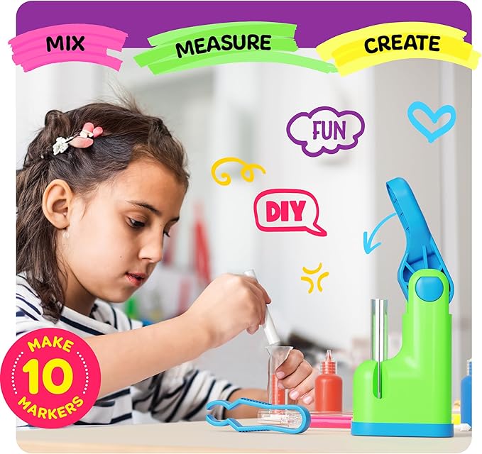 Dan&Darci Marker Making Kit for Kids - Arts and Crafts for Kids Ages 6 7 8 9 10 11 12 Year Old - Crafts for Girls 8-12 - Girl Birthday Gift - Summer Activities - Craft Gifts Toys Age 6-8, 8-12