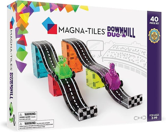 MAGNA-TILES Downhill Duo 40-Piece Magnetic Construction Set, The Original Magnetic Building Brand