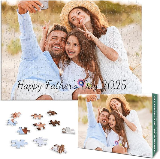 Personalized Puzzle Gifts for Christmas, Custom Photo Gift for Dad from Daughter Son Kids, Dad Gifts for Husband from Wife, Customized Presents for Father's Day Birthday Christmas