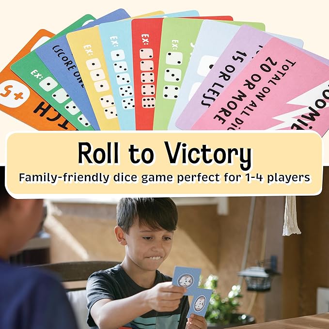 Lucky Dog Dice Game - Family Fun for Ages 8+ | Engaging Multi-Mode Play for 1-4 Players | Dog-Themed Strategy & Laughter | Kids & Adults