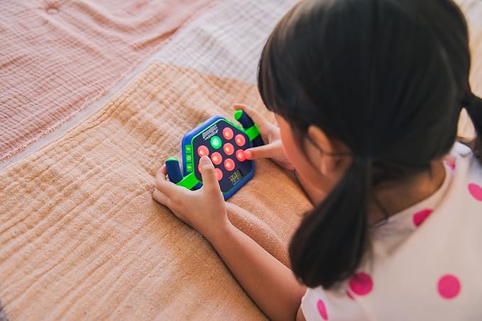 Educational Insights BrainBolt Boost - Handheld Memory Game with Light and Sound, Electronic Brain Games, Single Player Brain Teasers for Kids Teens, & Adults, Gamer Gifts for Boys & Girls Ages 5+