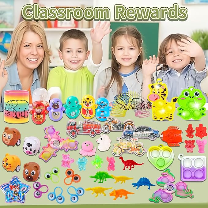 212-Pack Assorted Party Favors Gift Toy Set for Boys Girls, Novelty Items for Events, Prize Drawings, Carnival Favors, Surprise Bag Fillers, Celebration Supplies Class Gift for 3 Years and Above