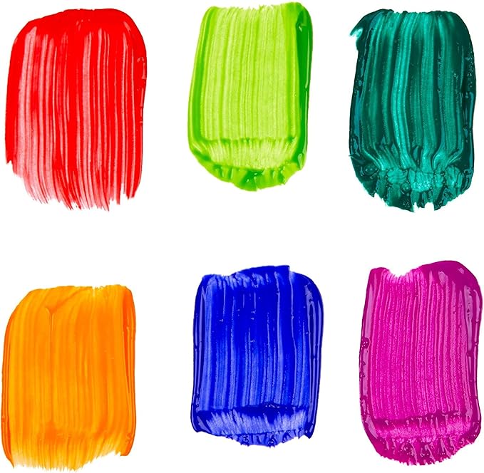 Crayola Washable Kids Paint (6ct), Essential Preschool Supplies, Paint Set for Kids, Must Have Arts & Crafts Supplies, Nontoxic, Preschool Learning Activities for Toddlers
