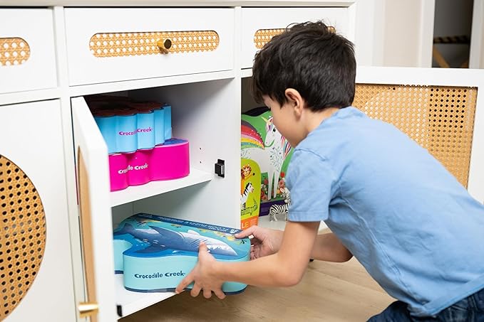 CROCODILE CREEK Hanukkah Lights Floor Shaped Box Puzzle 36Pc, 1 EA