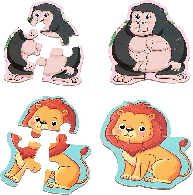 Magnetic Puzzles for Kids Ages 1-3, Travel Toddler Puzzles Ages 2-4 Year, Animal Activities Toy for Boys & Girls 3-5 yo - Learning Magnet Gift for Road Trip