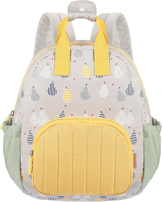 GAGAKU Toddler Backpack for Girls - Kids Backpacks 2-6 years old Cartoon Breathable Comfortable Preschool Mini Backpack for School Travel - Grey Pear