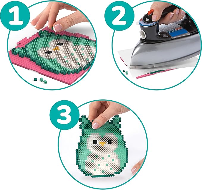 Perler Squishmallows Fused Bead Activity Kit with 5 Unique Patterns, Finished Project Sizes Vary, Multicolor 4393 Pieces