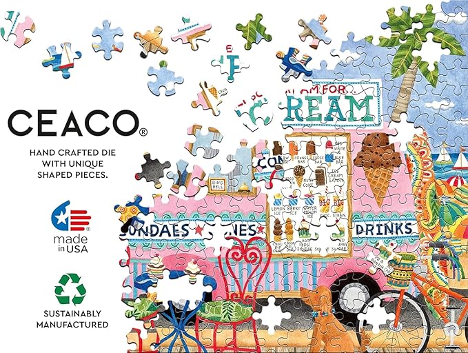 Ceaco - Food Trucks - Ice Cream Truck II - 500 Piece Jigsaw Puzzle