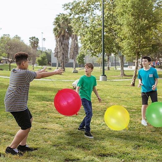 41Pcs Punch Balloons, Thickened Neon Punching Balloon Heavy Duty with Rubber Band Handle Birthday Party Favors for Kids Weddings Goodie Bag Supply