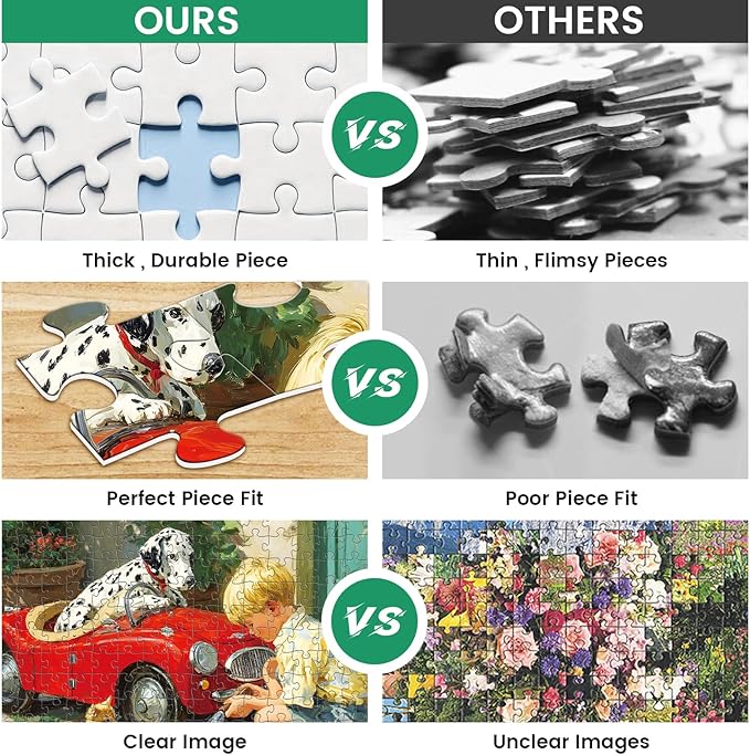 300 Piece Puzzle for Adults Puzzle, Cute Children Jigsaw Puzzle 300 Pieces, Funny Dog and Cat Jigsaw Puzzles for Adults Seniors, Fun Challenging Family Games Holiday Party Gifts 20.5×15 in