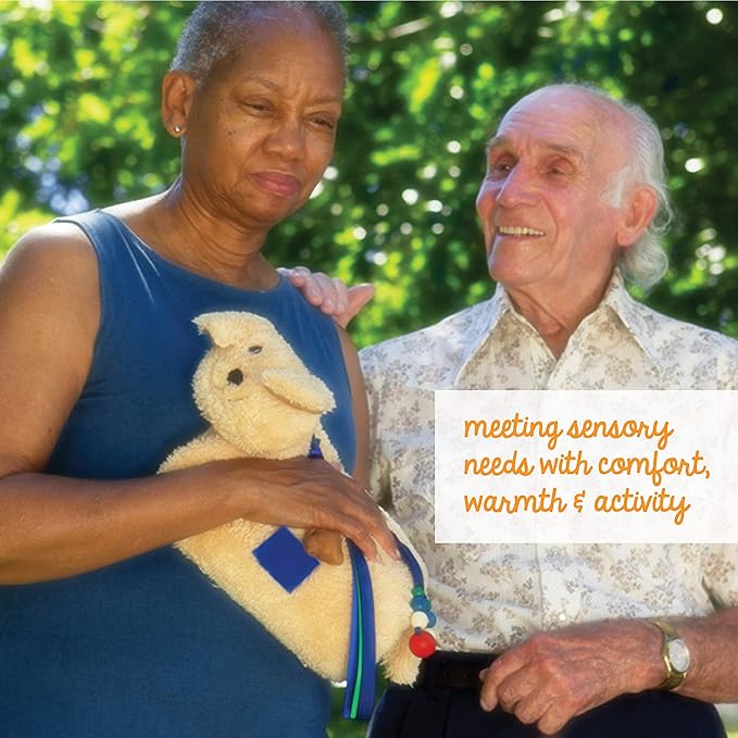 Twiddle Premium Dementia Activities for Seniors - Comforting Alzheimer’s Products for Elderly - Engaging Sensory Items for Adults and Kids (Pup)