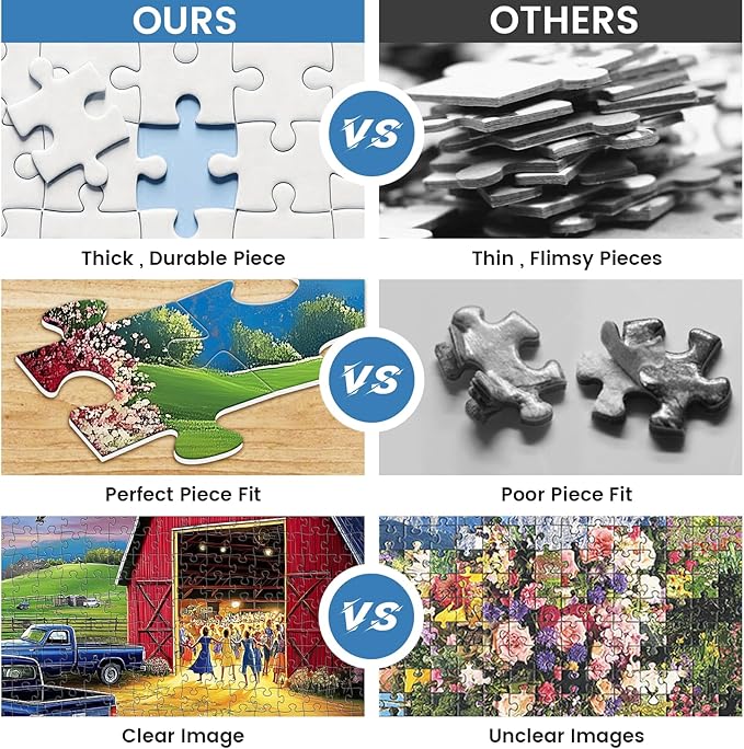 500 Pieces Jigsaw Puzzles for Adults, Evening Farm Puzzle for Adults Children Seniors, Dance Puzzle 500 Pieces, Gift for Birthday, Home Decor, Fun for Family(20.5 * 15 in)