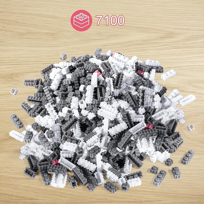 Micro Dog Building Husky Set, DIY Animal 3D Puzzle Building Toy Bricks Set, Educational Particle Building Blocks Toys Kits Gifts for Kids or Adults (4800 Pieces)