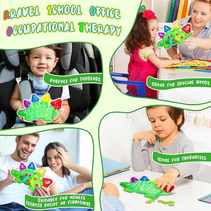 Sensory Counting Toys for Toddlers 3-4, Montessori Color Sorting & Matching Games, Fine Motor Skills Development, Educational Travel Toys for Kids with Autism