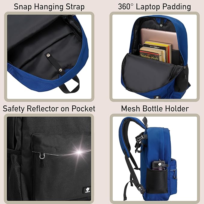 Fenrici Adaptive Backpack for Girls, Boys for All Abilities and Ages; Wheelchair Backpack with Adaptive Design; Perfect for Travel, School, and Everyday Adventure, Navy