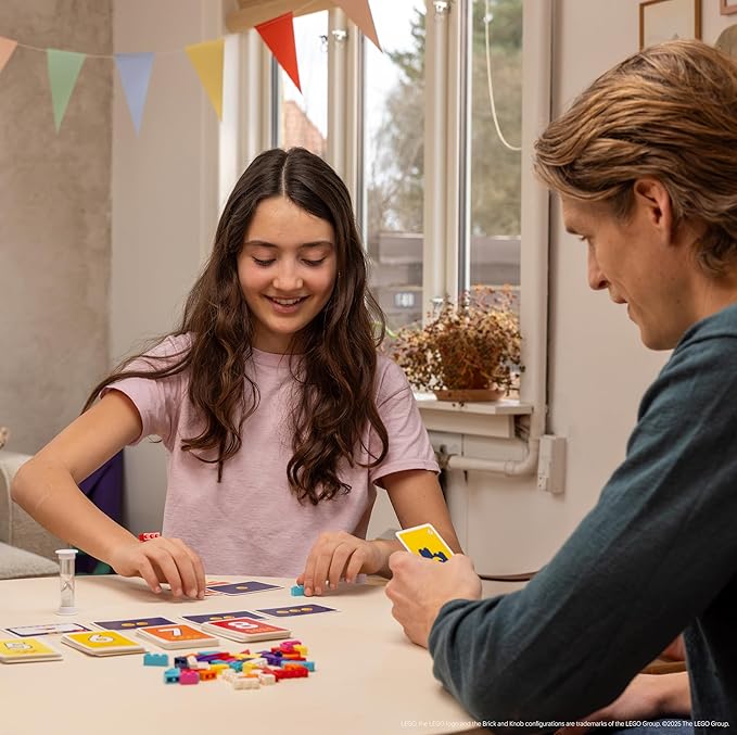Brick Like This! The Official Lego Party Game - A Fast, Fun Building Game for Families, Kids, Teens & Adults, Ages 7+, 2-8 Players, 15 Minute Playtime
