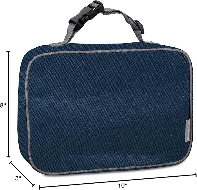Bentology Lunch Bag for Boys- Kids Insulated Durable Lunchbox Tote Fits Bento Boxes, Containers, Jars & Water Bottles- Reusable School Lunch Sleeve w Clip on Handle- Keep Food Hotter or Colder Longer