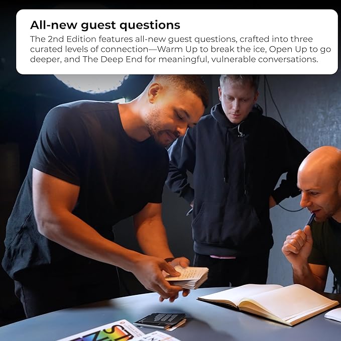 Conversation Cards by Steven Bartlett - 2nd Edition - Couples Card Game, Deep Question for Intimacy and Reconnection - Conversation Starters, Relationship & Date Night Cards