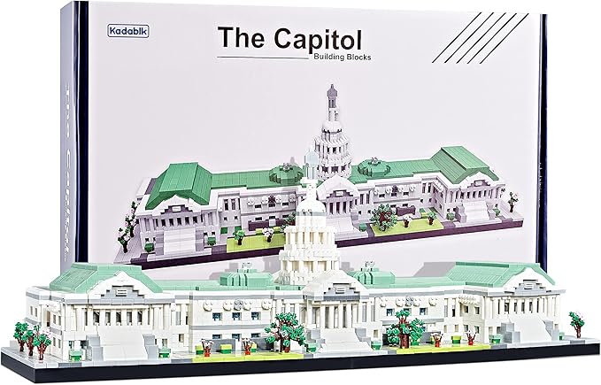 Architecture Series Mini Bricks for Adults and Teens,US Capitol Model Construction 3630 PCS,Micro Blocks Set,Landmark Model
